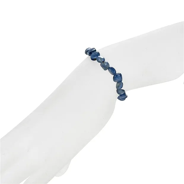 Armband, Disthen (blau), 08-10mm Nuggets | GH Edelsteine, Heilsteine & Schmuck