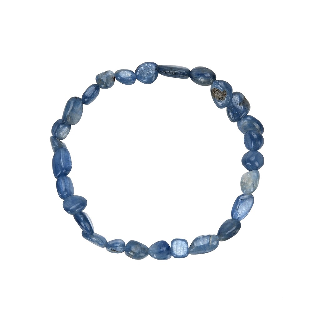 Bracelet, Kyanite (blue), 08-10mm nuggets | wholesaler gems & healing stones