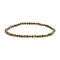 0606951031 Pulsera, Unakita, cuentas de 03mm, facetadas | Marco Schreier