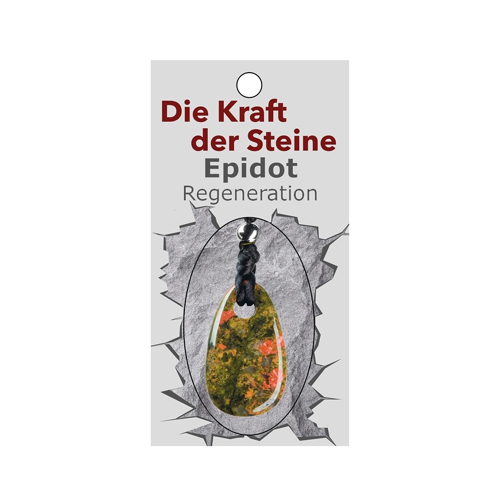 Kraftstein-Anhänger Epidot (Regeneration) | GH Edelsteine, Heilsteine & Schmuck