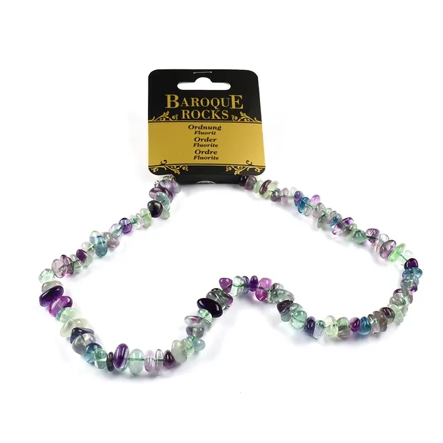 Collana Barocco Classico in fluorite | grossista gemme e pietre curative
