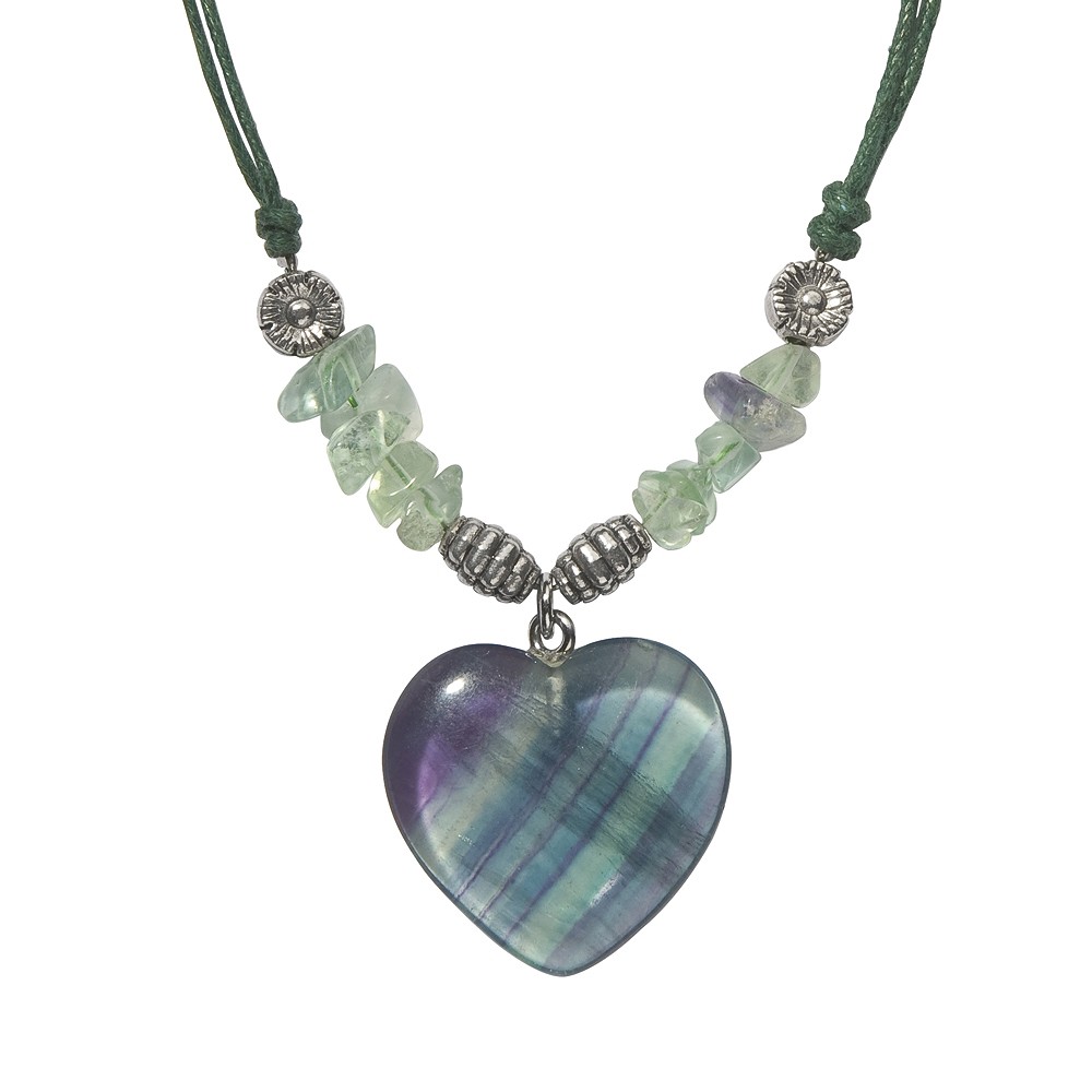 Collier en forme de coeur, Fluorite, pour support au sol | Marco Schreier