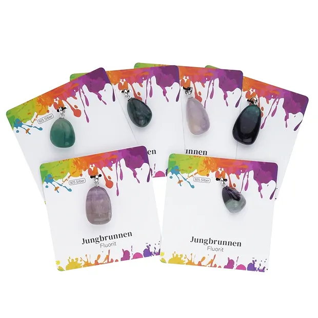 Colgante fluorita, Piedra rodada pequeña, rodinado | Marco Schreier