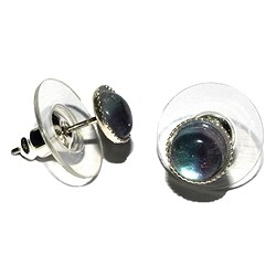 0607240002 Earrings with Cabochons, fluorite, 06mm cabochon, for floor stand | Marco Schreier