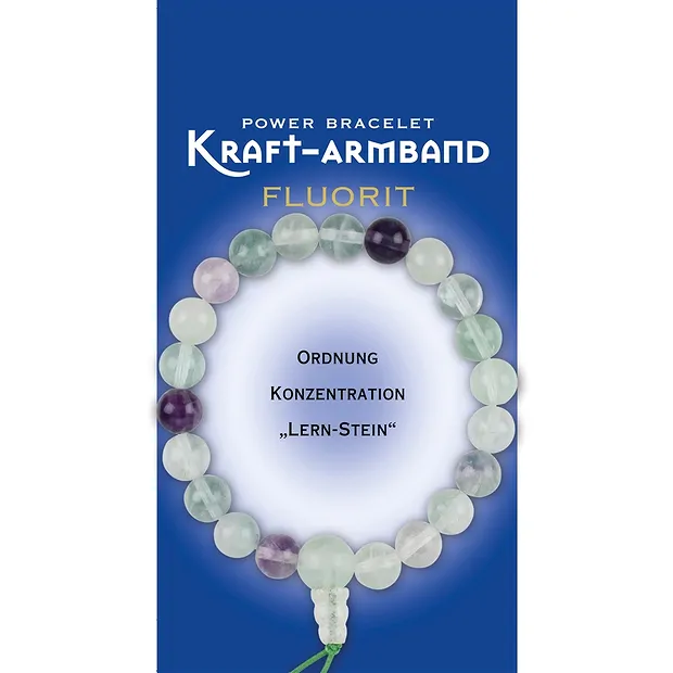 Bracciale energetico in fluorite | Gemme Schreier, pietre curative e gioielli
