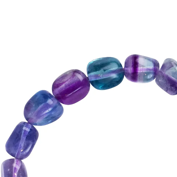 Armband, Fluorit, 10 - 12mm Nuggets | Schreier Edelsteine, Heilsteine & Schmuck