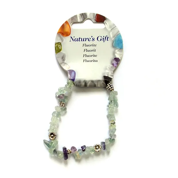 Splinter bracelet, fluorite, for floor stand | wholesaler gems & healing stones