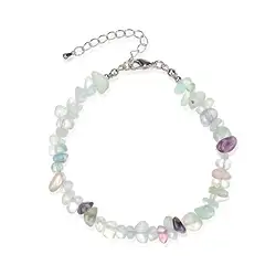 0607250038 Bracelet Baroque Classic, fluorite | wholesaler gems, healing stones & jewelry
