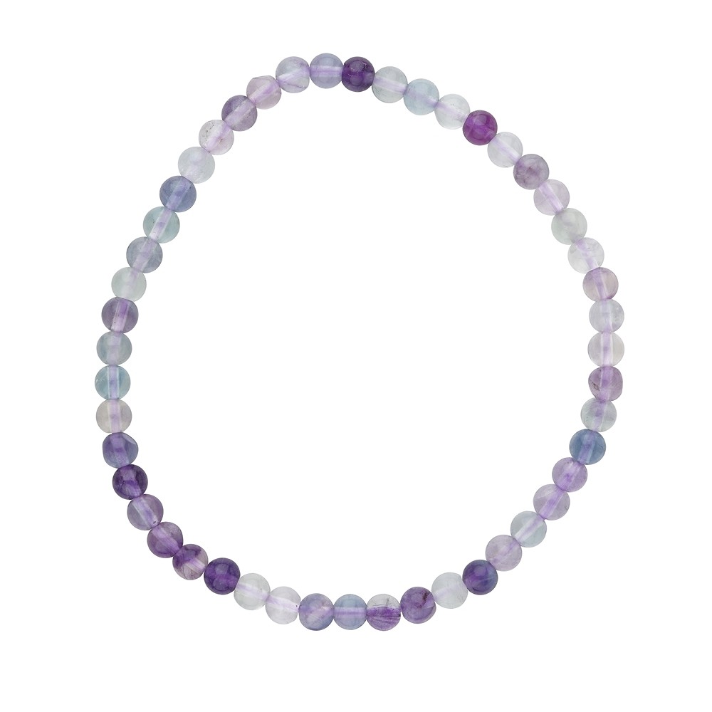 Bracelet en perles rondes, Fluorite, 04mm boules | Marco Schreier