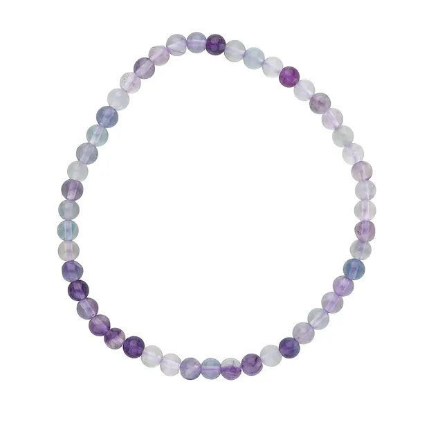 Pulsera, fluorita, 04mm cuentas | piedras preciosas, piedras curativas y joyería