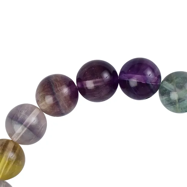 Armband, Fluorit extra, 12-13mm Kugeln | Edelsteine, Heilsteine & Schmuck-Handel