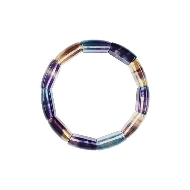 Armband, Fluorit, 18 x 13mm Rechtecke | Edelsteine, Heilsteine & Schmuck-Handel