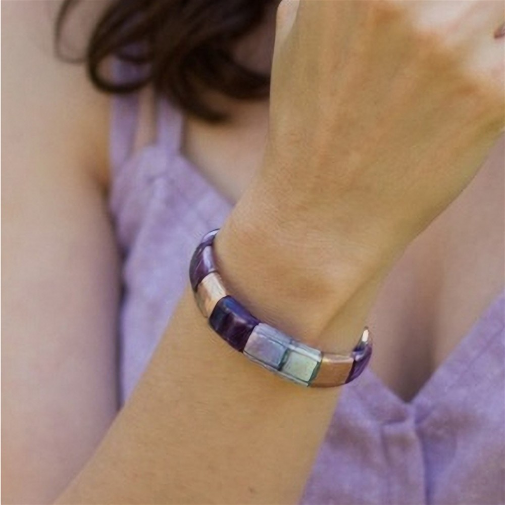 Pulsera de fluorita, rectángulos de 18 x 13 mm | Marco Schreier