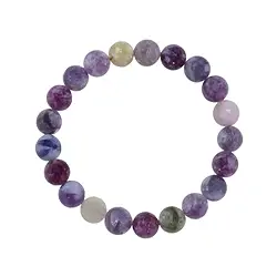 0607850025 Bracelet, Lepidolite/Biotite, 10 - 12mm spheres | gems, healing stones & jewelry