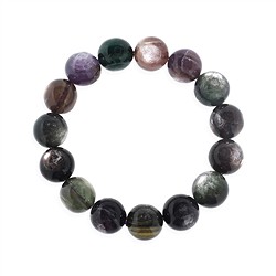 0607850197 Bracciale, Lepidolite/Muscovite verde (stab.), perline da 16 - 17 mm | Marco Schreier
