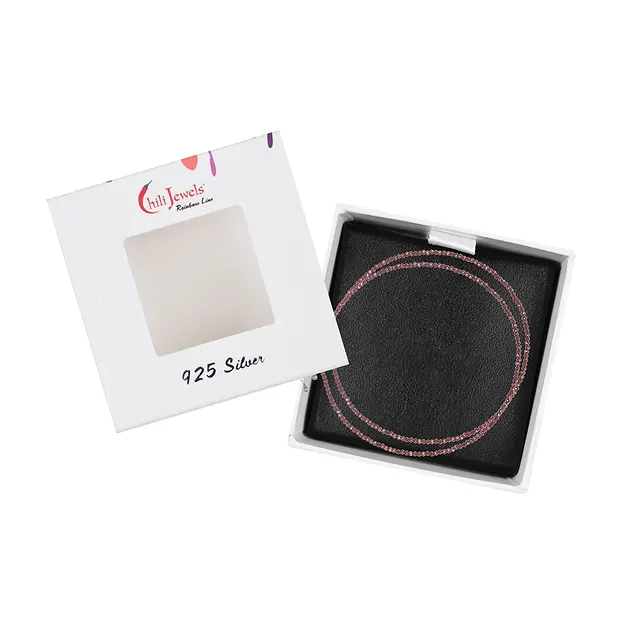 Collana di granati, perle da 3 mm, sfaccettate, rodiate, catena di estensione | Marco Schreier