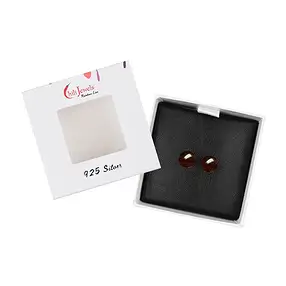 Ohrstecker Granat, Kugel, 6mm, rhodiniert | GH Edelsteine, Heilsteine & Schmuck
