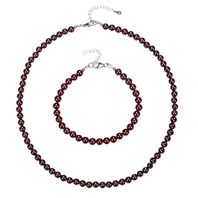 Ohrstecker Granat, Kugel, 6mm, rhodiniert | GH Edelsteine, Heilsteine & Schmuck