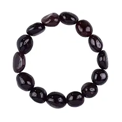 0608250020 Armband, Granat, 10 - 12mm Nuggets | Großhandel Edelsteine, Heilsteine & Schmuck