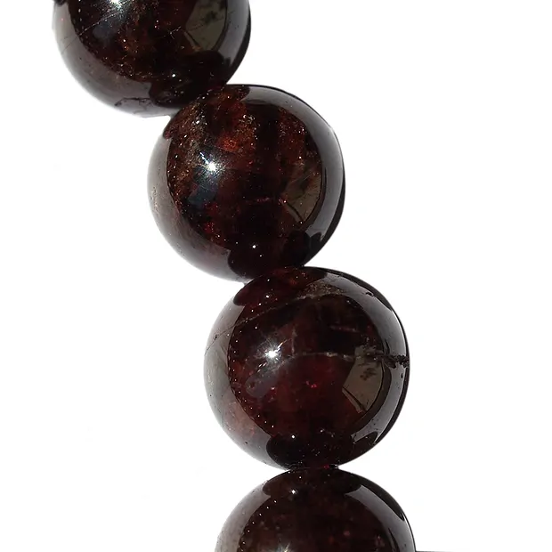 Bracelet, garnet, 07 - 08mm sphere | wholesaler gems, healing stones & jewelry