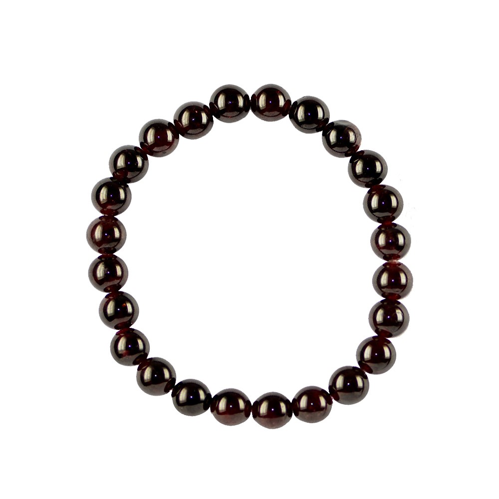 Bracciale, granato, sfera di 07 - 08 mm | grossista gemme e pietre curative
