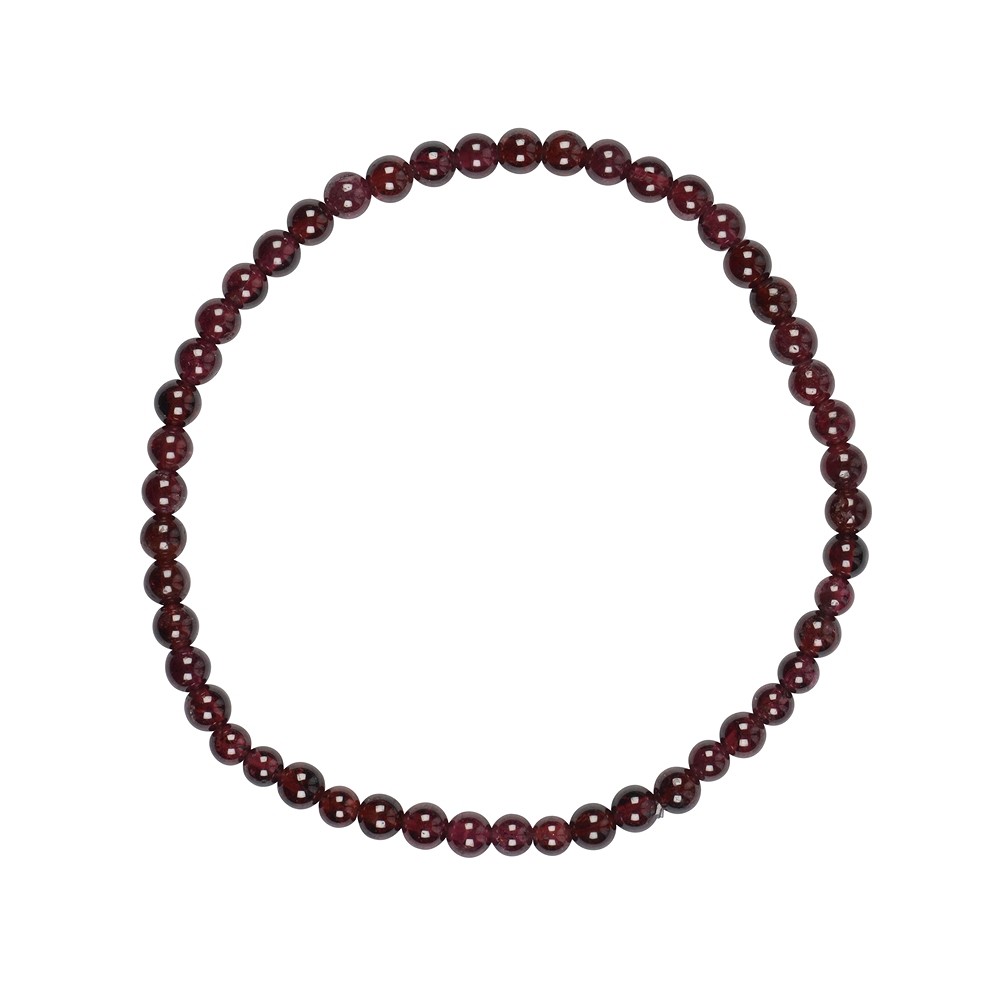 Bracciale, granato, perline da 04 mm | grossista gemme e pietre curative