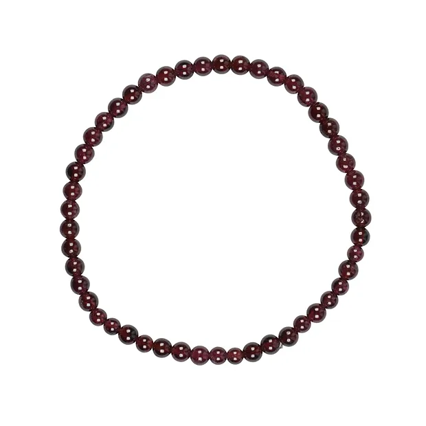 Bracelet, grenat, 04mm perles rondes | Marco Schreier