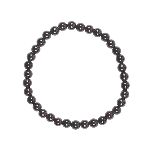 Bracelet, grenat, 06mm perles rondes | Marco Schreier