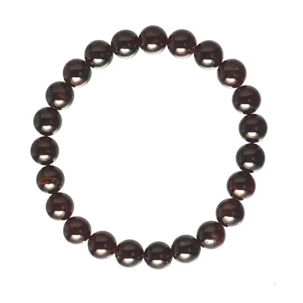 Bracelet, garnet, 08mm beads | wholesale supplier gems, healing stones & jewelry