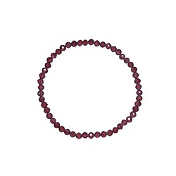 0608250231 Bracelet, grenat, 03mm boules, facettes, 14cm (court) | Marco Schreier