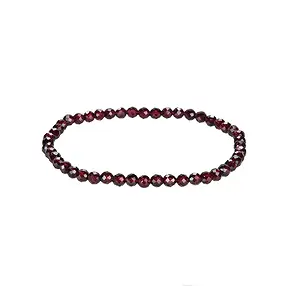 Bracelet, garnet, 04mm beads, faceted | wholesale gems, healing stones & jewelry