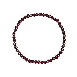 0608251041 Armband, Granat, 04mm Kugeln, facettiert | GH Edelsteine, Heilsteine & Schmuck