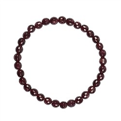 0608251061 Bracelet, grenat, 06mm boules rondes, facettes | Marco Schreier