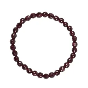 Bracelet, garnet, 06mm beads, faceted | wholesale gems, healing stones & jewelry