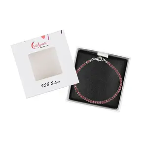 Armband Granat, Kugeln (3mm), facettiert, rhodiniert | Marco Schreier