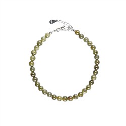 0608364050 Pulsera de Grossular, cuentas de 5,5 mm, cadena de extensión, rodinado | Marco Schreier