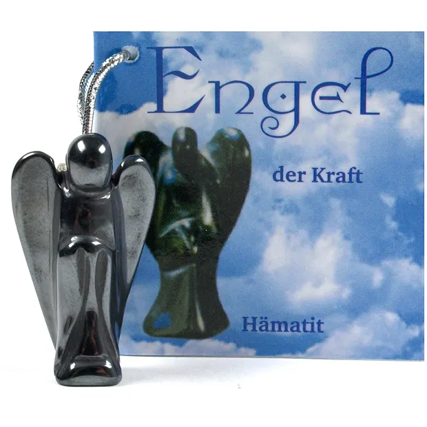 Ciondolo a forma di angelo in Ematite (forza), 3 cm | Marco Schreier