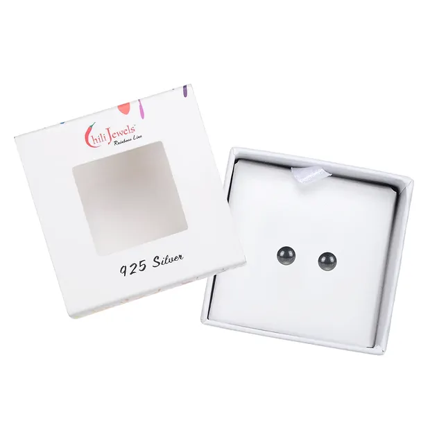 Earstuds Hematite (natural), ball, 4mm, rhodiniert | Marco Schreier