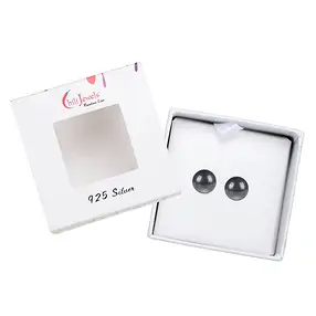 Clous d'oreilles Hématite (naturelle), boule, 6mm | Marco Schreier