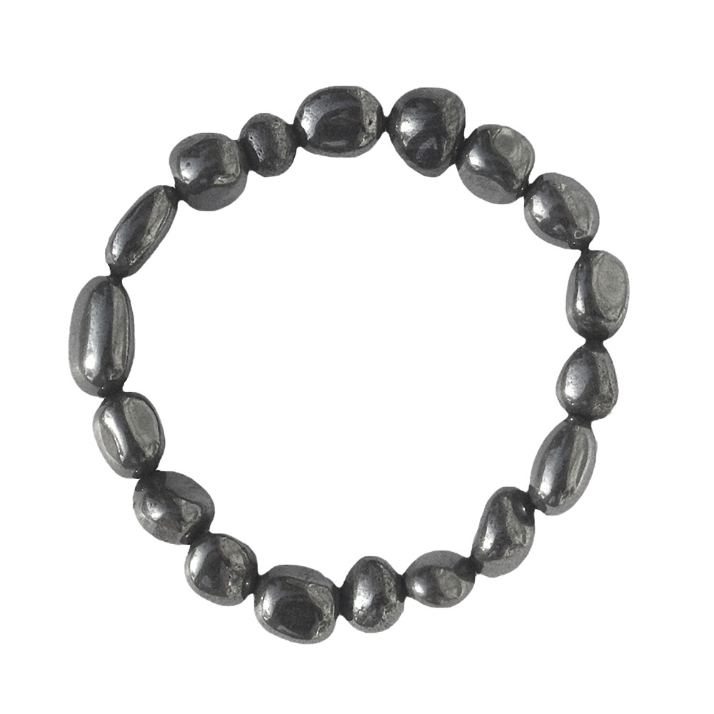 Bracelet, Hematite (natural), 10 - 12mm nuggets | gems, healing stones & jewelry