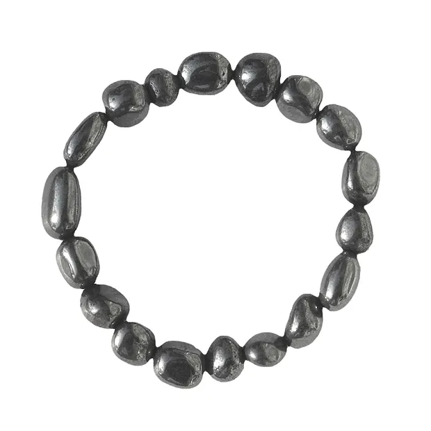 Bracelet, Hematite (natural), 10 - 12mm nuggets | gems, healing stones & jewelry