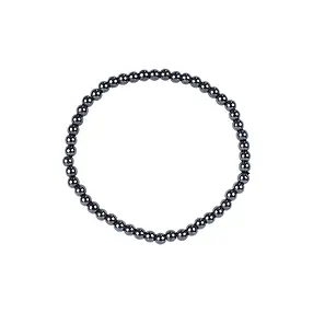 Bracelet, Hematite (natural), 04mm beads | wholesaler gems & healing stones