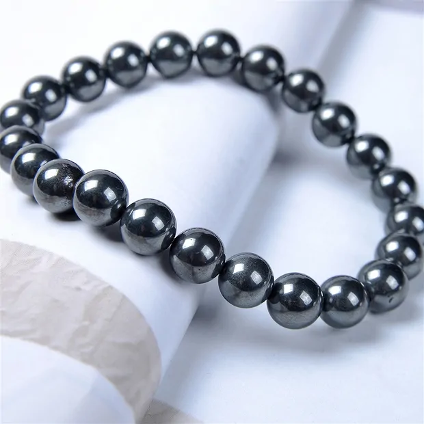 Bracciale, Ematite (naturale), perline da 06 mm | Marco Schreier