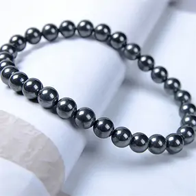 Armband, Hämatit (natur), 08mm Kugeln | Edelsteine, Heilsteine & Schmuck-Handel