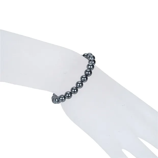 Pulsera, Hematita (natural), 08mm cuentas | Marco Schreier