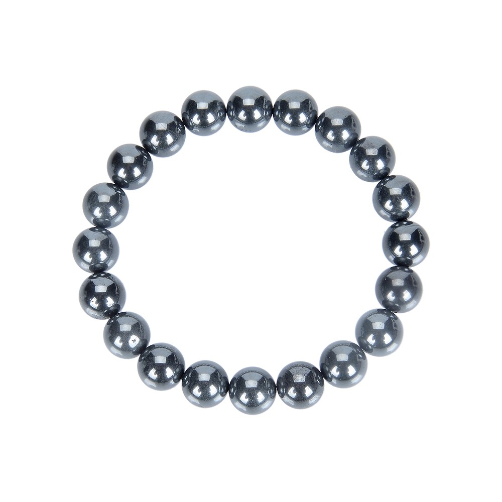 Bracciale, Ematite (naturale), perline da 10 mm | Marco Schreier