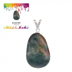 0608725107 Heliotrope (Bloodstone) pendant, large, rhodiniert | Marco Schreier