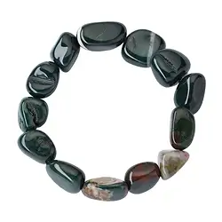 0608750021 Bracelet, Heliotrope (Bloodstone), 18 - 22mm nuggets | Marco Schreier