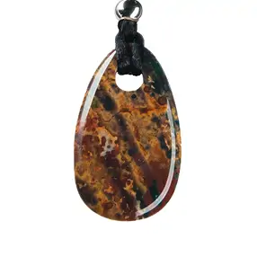 Pendentif pierre de force Jaspe sanguin (Héliotrope) | Marco Schreier