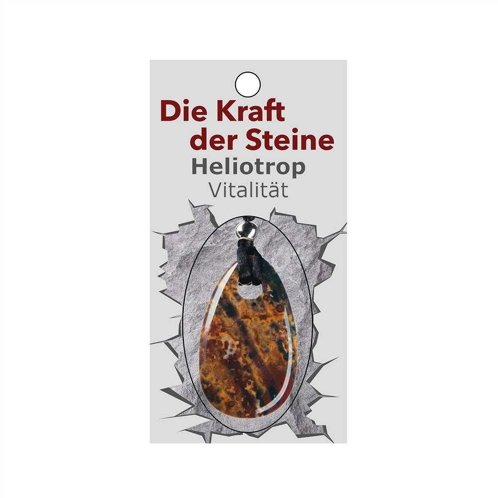 Kraftstein-Anhänger Heliotrop (Vitalisierung) | Edelsteine, Heilsteine & Schmuck
